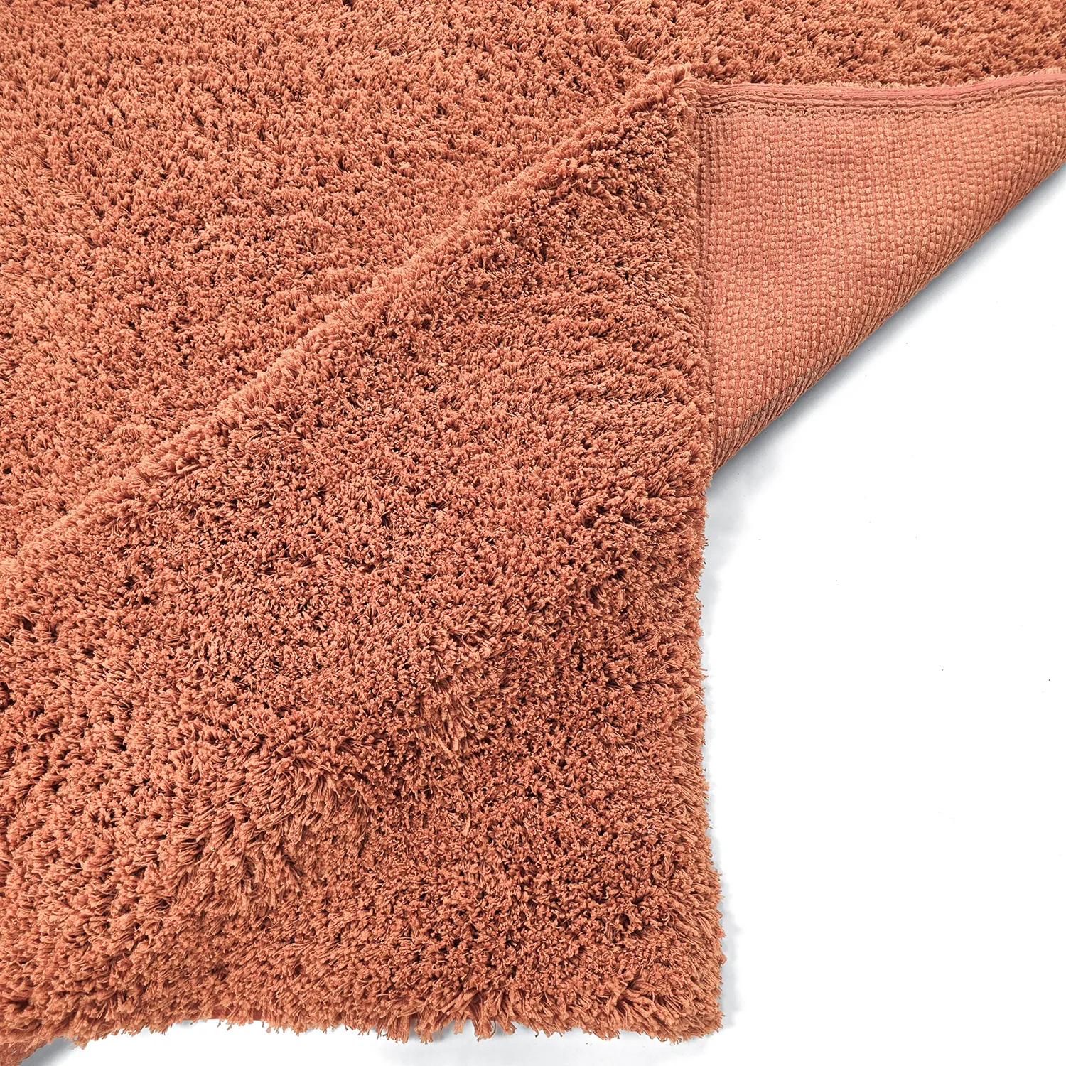 Tapetes felpudos - Combarro Solid Cotton Shaggy (laranja claro)