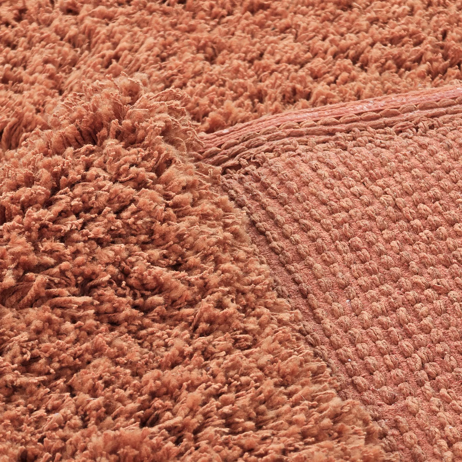 Tapetes felpudos - Combarro Solid Cotton Shaggy (laranja claro)