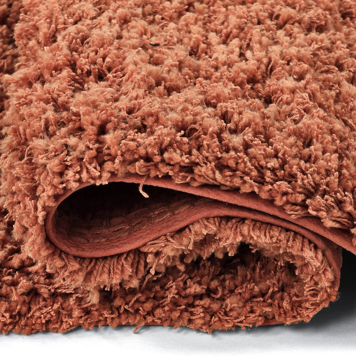 Tapetes felpudos - Combarro Solid Cotton Shaggy (laranja claro)