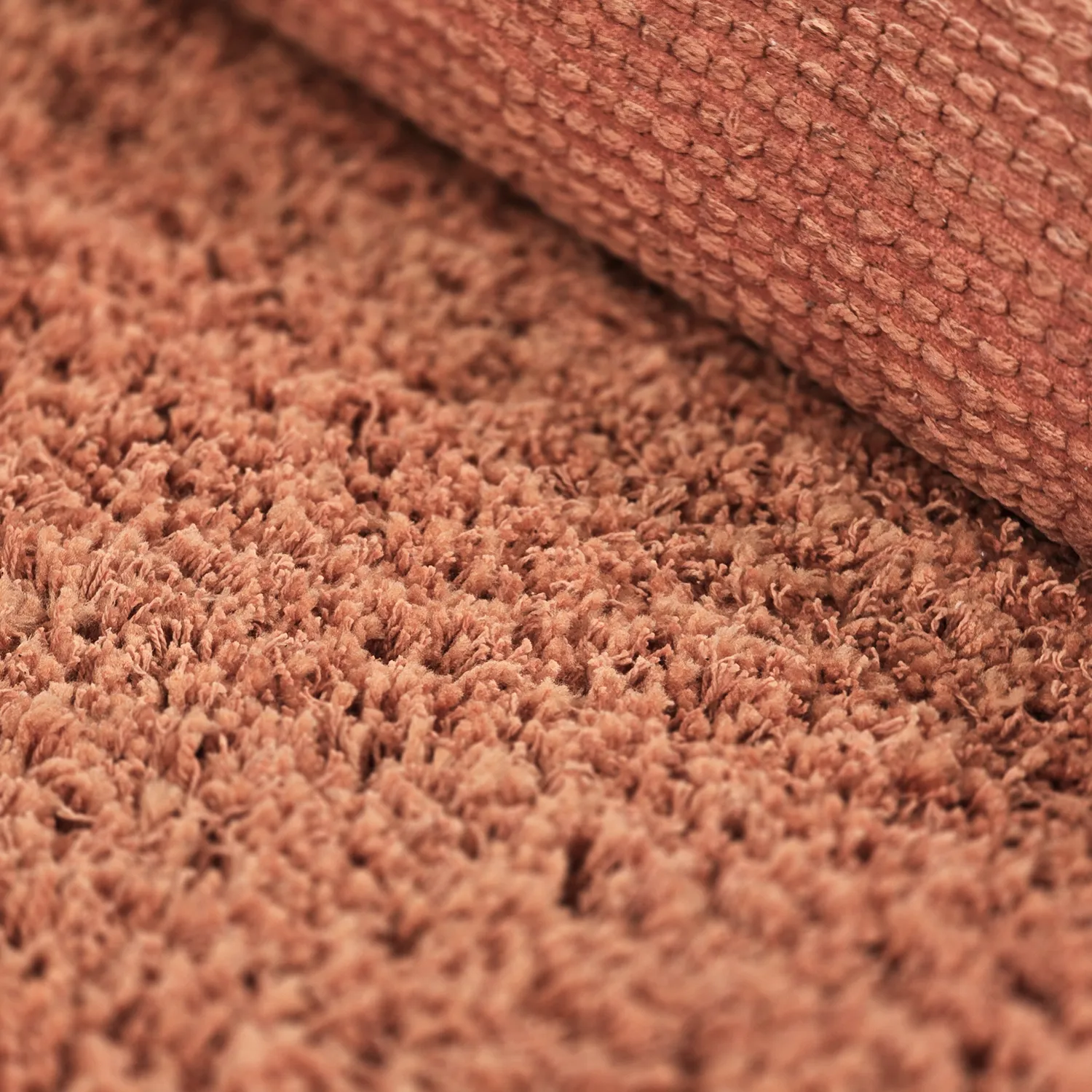 Tapetes felpudos - Combarro Solid Cotton Shaggy (laranja claro)