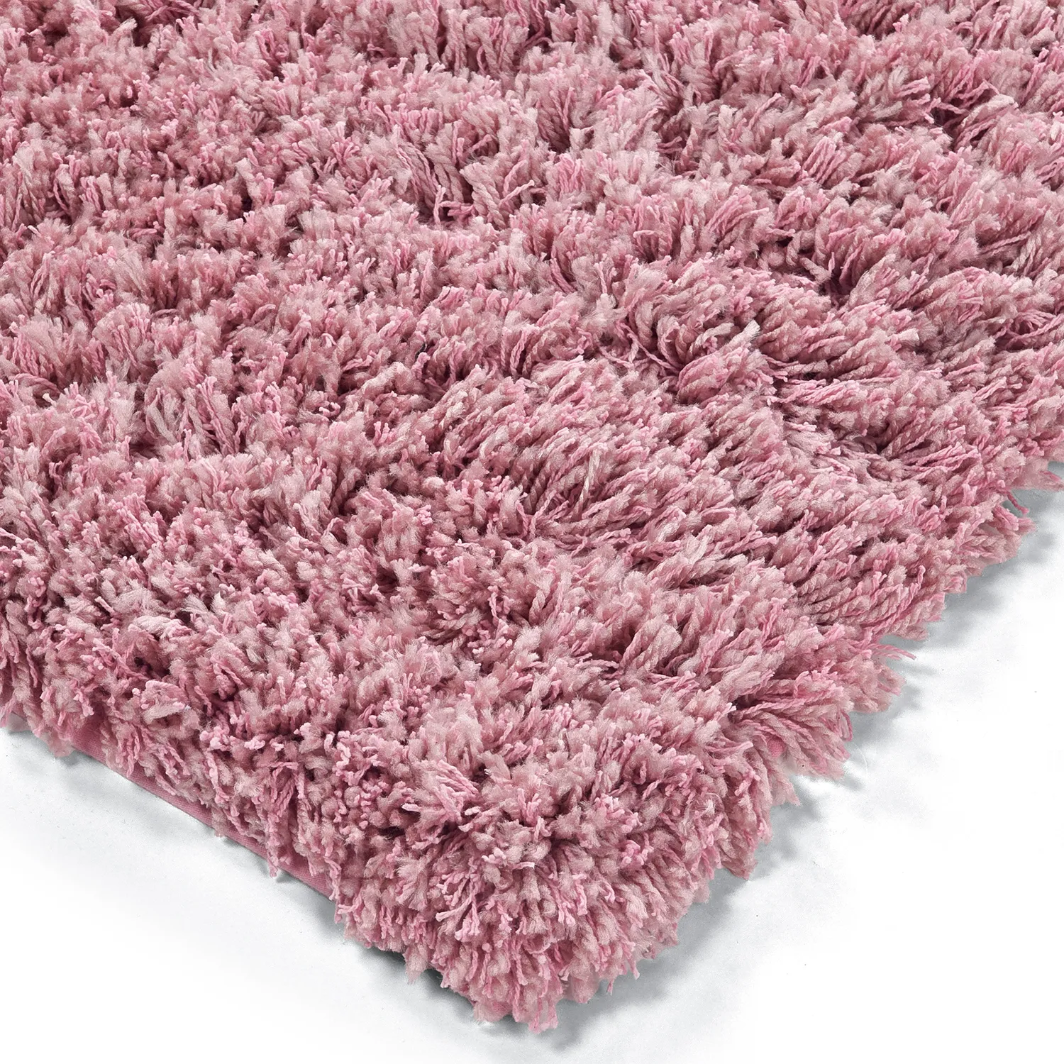 Tapetes felpudos - Combarro Solid Cotton Shaggy (rosa claro)