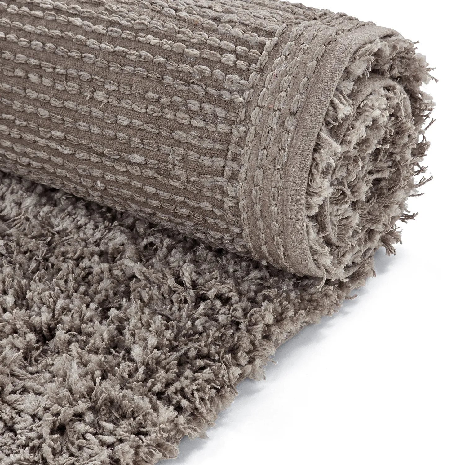 Tapetes felpudos - Combarro Solid Cotton Shaggy (taupe)