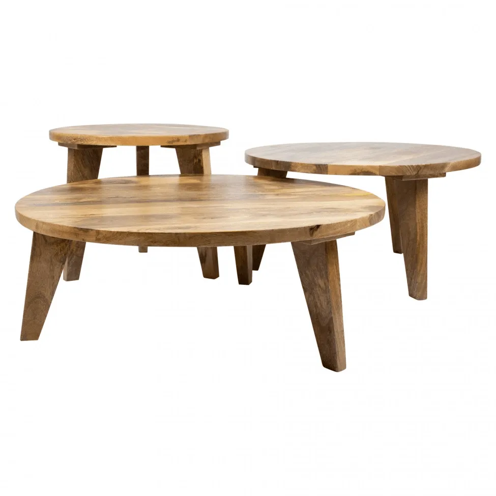 Mesa de centro - Vintage - 65 cm round (natureza)