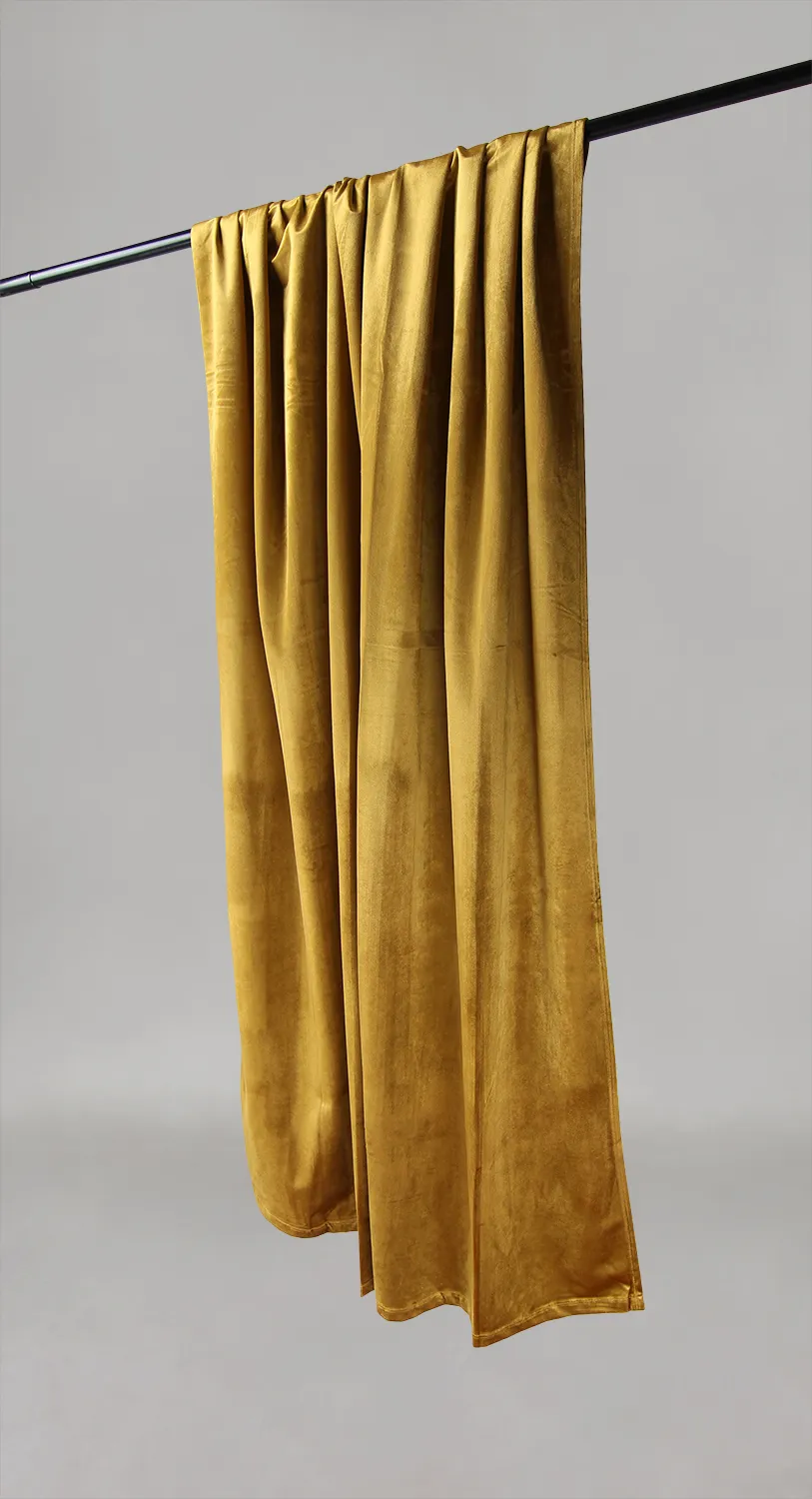 Cortinas - Cortina de veludo Marlyn (amarelo)