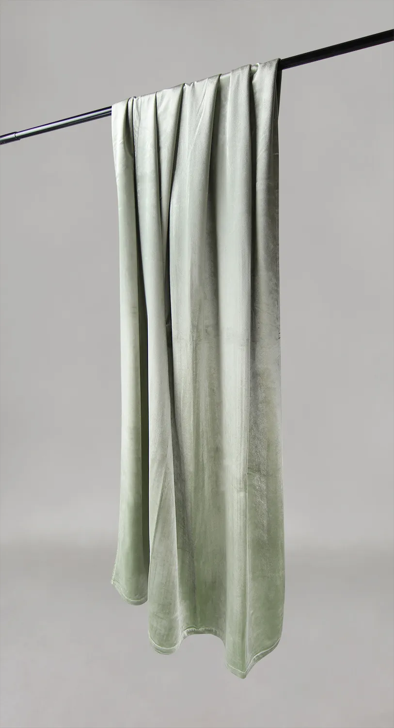 Cortinas - Cortina de veludo Marlyn (verde claro)