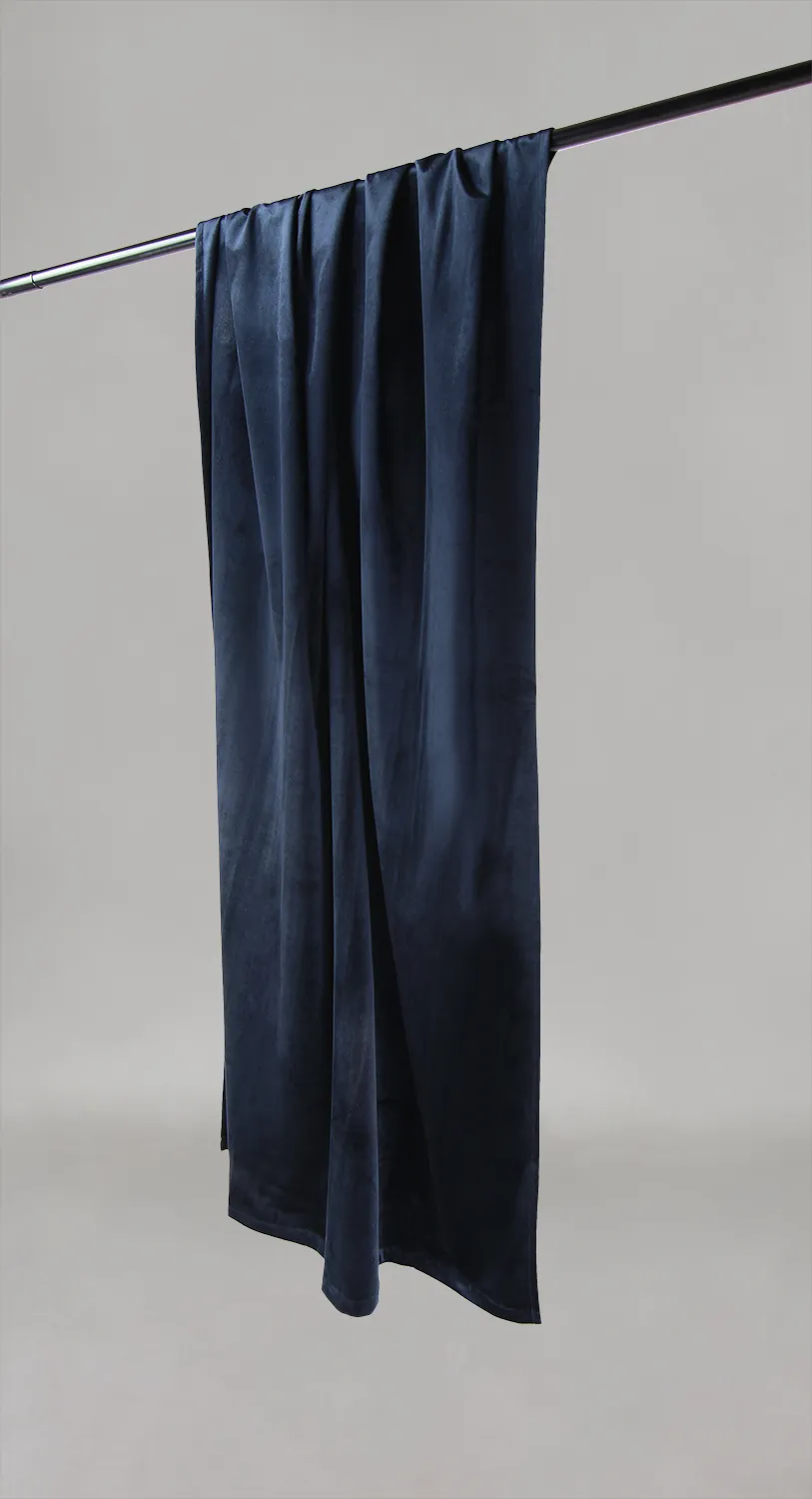 Cortinas - Cortina de veludo Marlyn (azul-marinho)