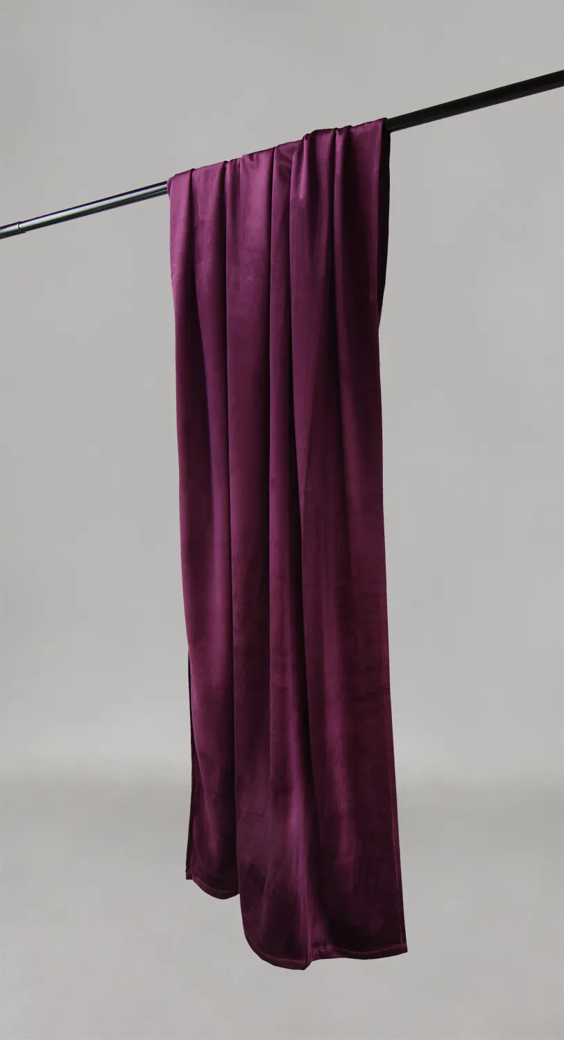 Cortinas - Cortina de veludo Marlyn (roxo escuro)