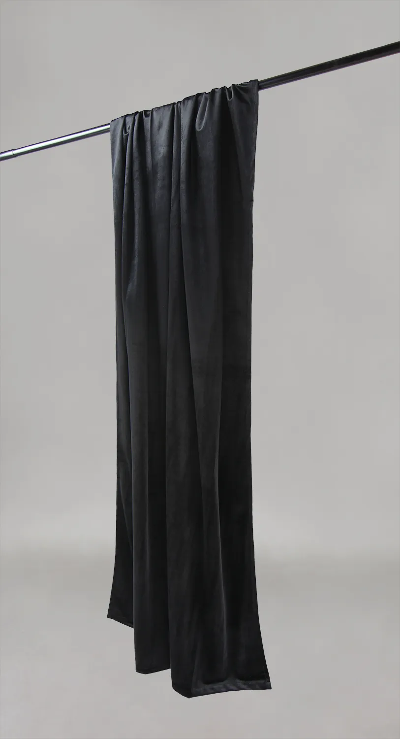 Cortinas - Cortina de veludo Marlyn (preto)