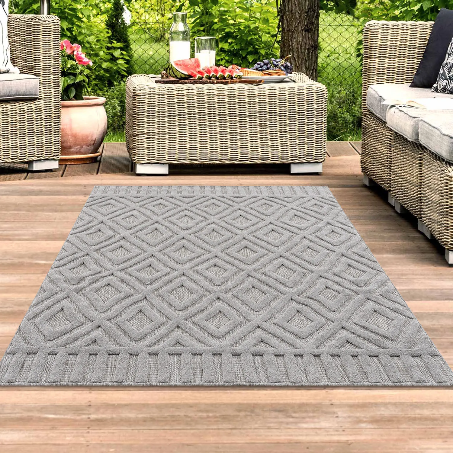 Shaggy Indoor-Outdoor - Lancaster (cinza)