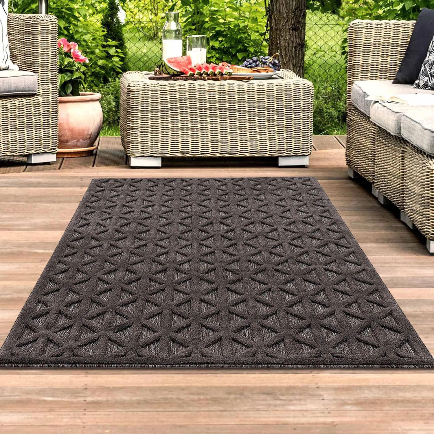 Shaggy Indoor-Outdoor - Aberdeen (antracite)