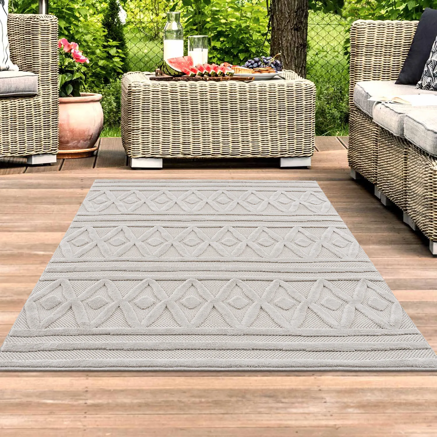 Shaggy Indoor-Outdoor - Chester (bege)
