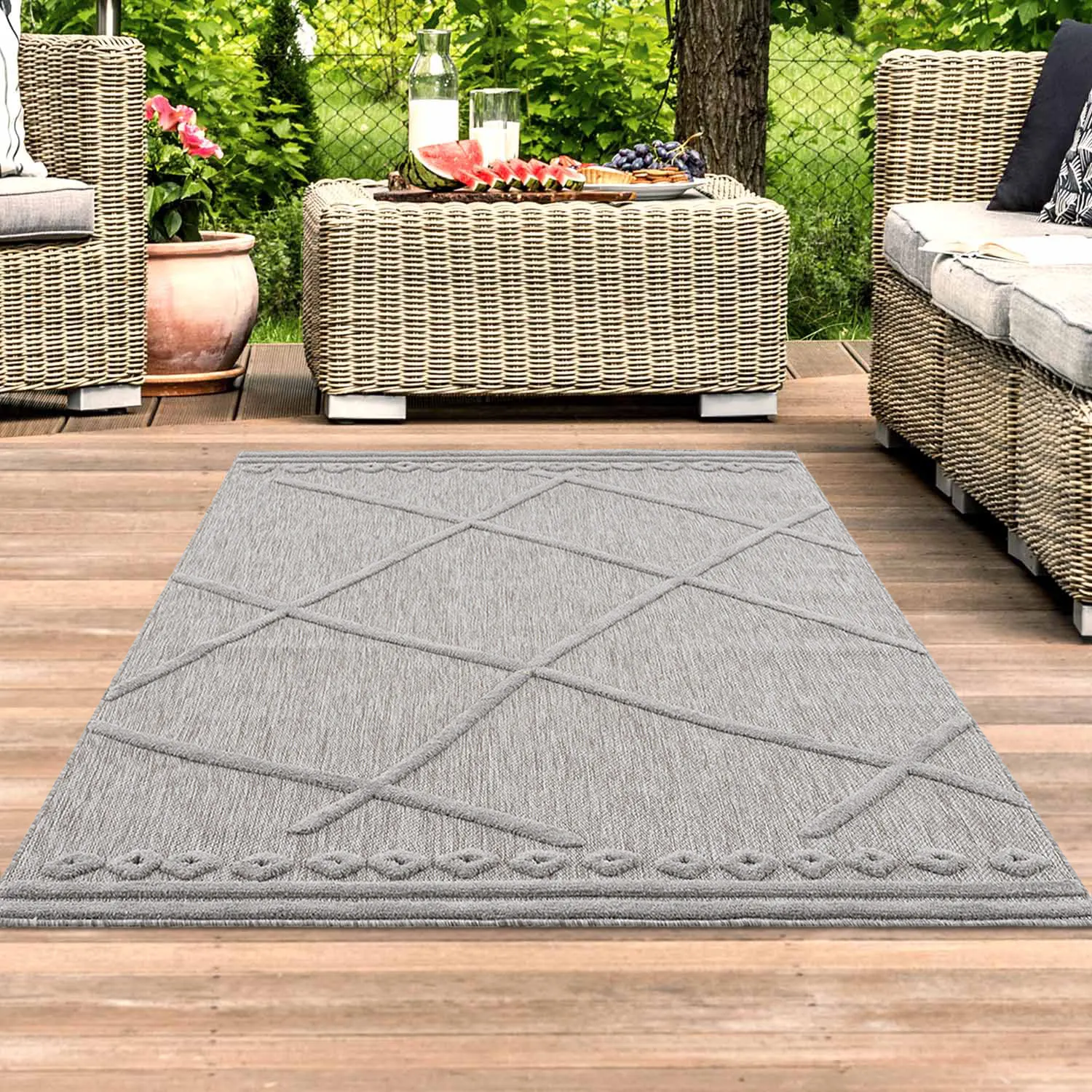 Shaggy Indoor-Outdoor - Newhaven (cinza)