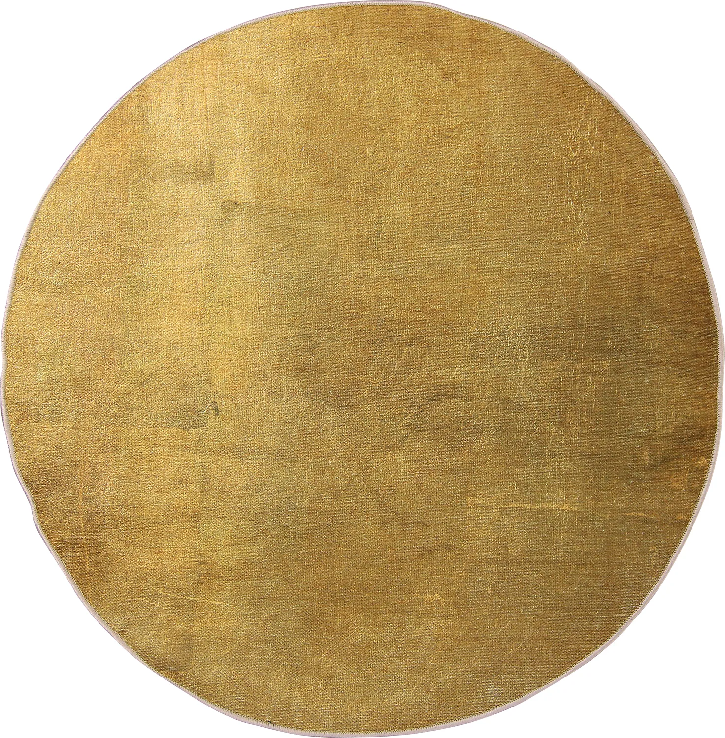 Tapete redondo - Saranda (dourado)