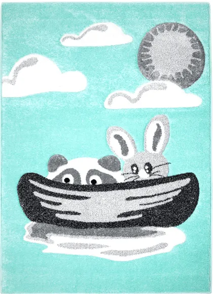 Barnmatta - Bueno Bunny (turkos)