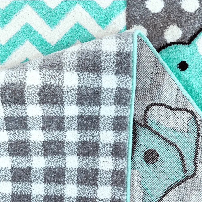 Barnmatta - Bueno Animals (turkos)