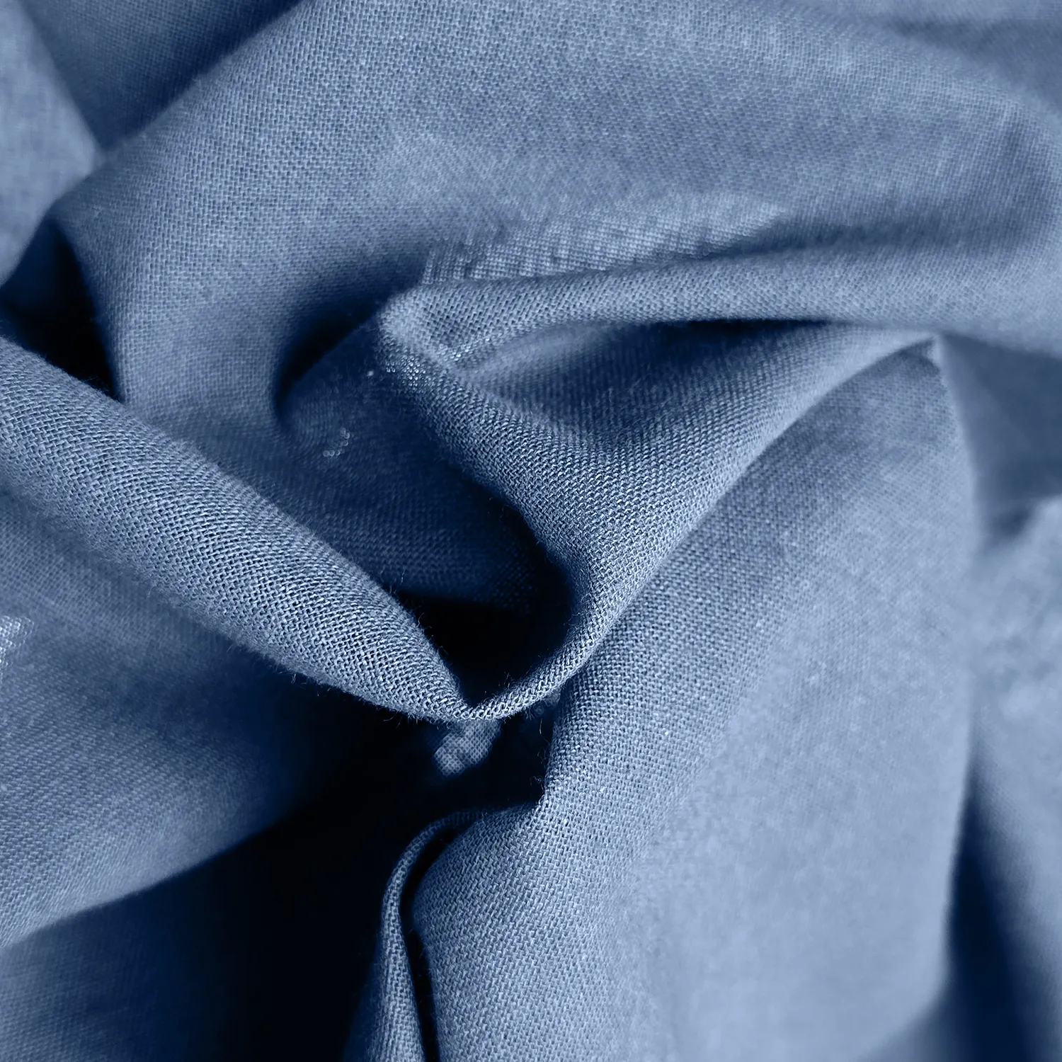 Cortinas Pack de 2 - Cortina de algodão Selena (azul)