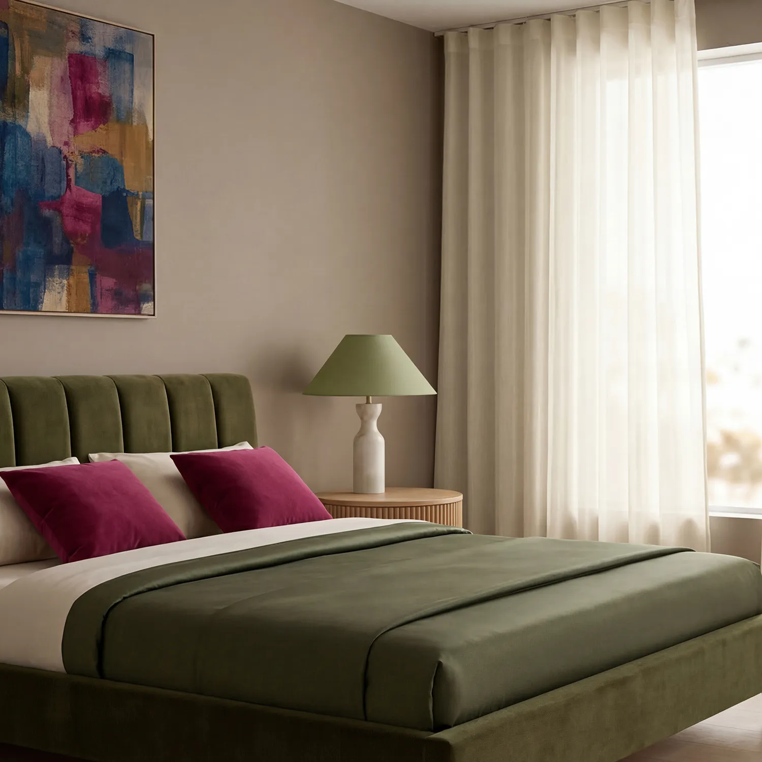 Cortinas Pack de 2 - Cortina de algodão Selena (creme)