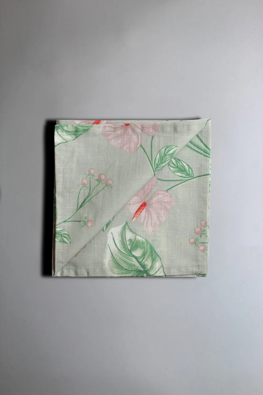 Guardanapos de tecido - conjunto de 4 Adella (verde/roxo)