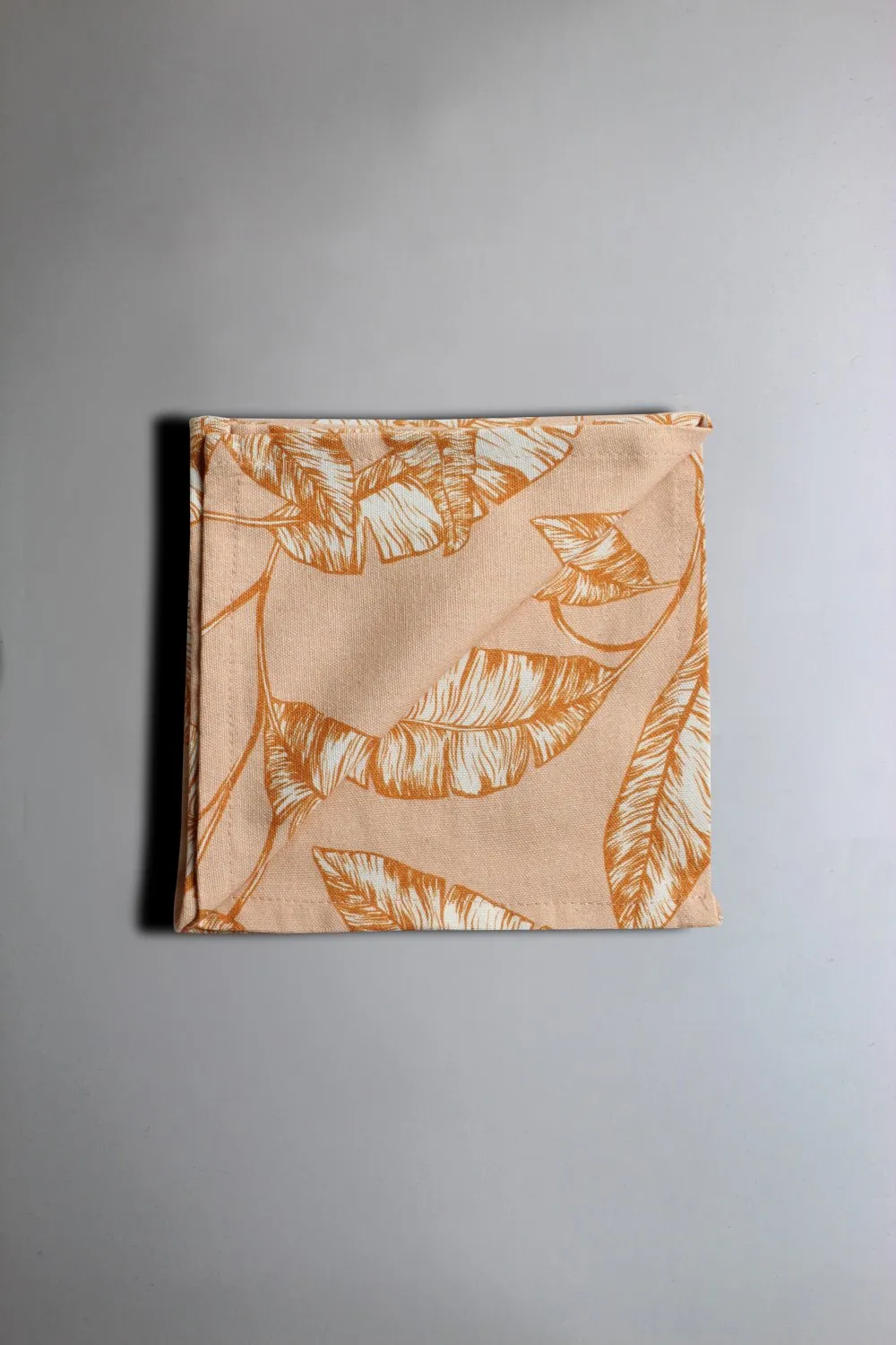 Guardanapos de tecido - conjunto de 4er Leaves (laranja)