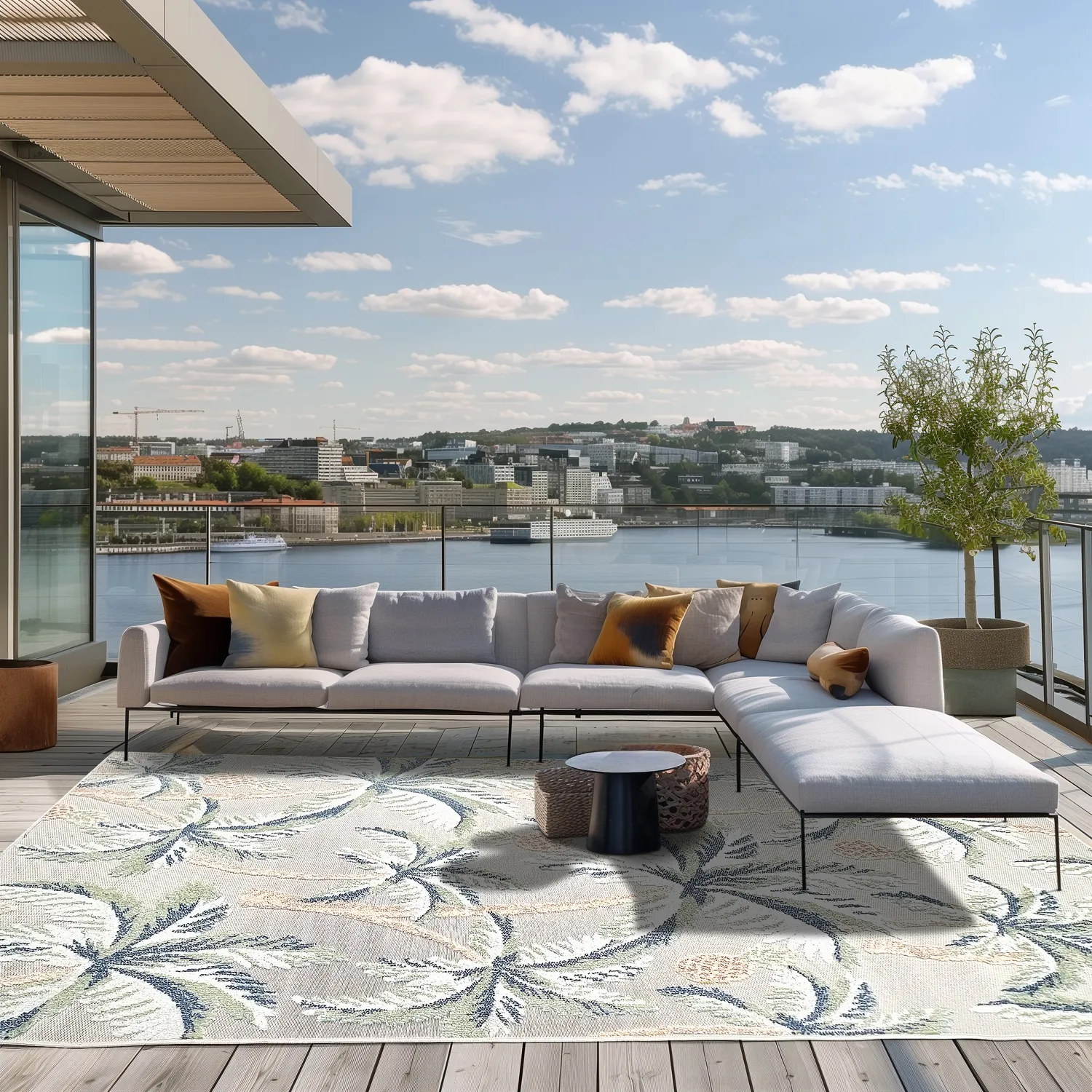 Tapete para interior e exterior - Roma (multi)