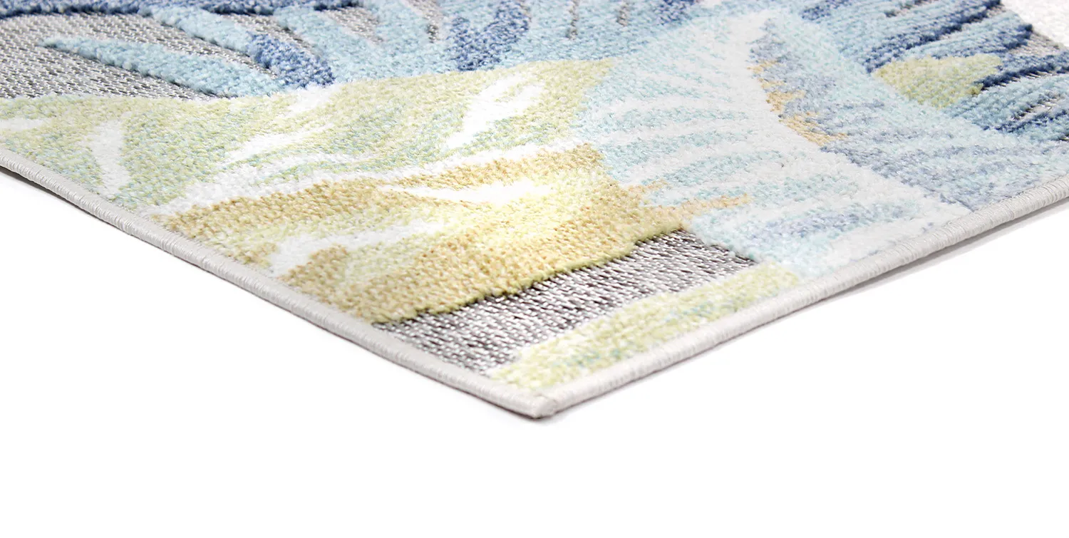 Tapete para interior e exterior - Havana (azul escuro/multi)