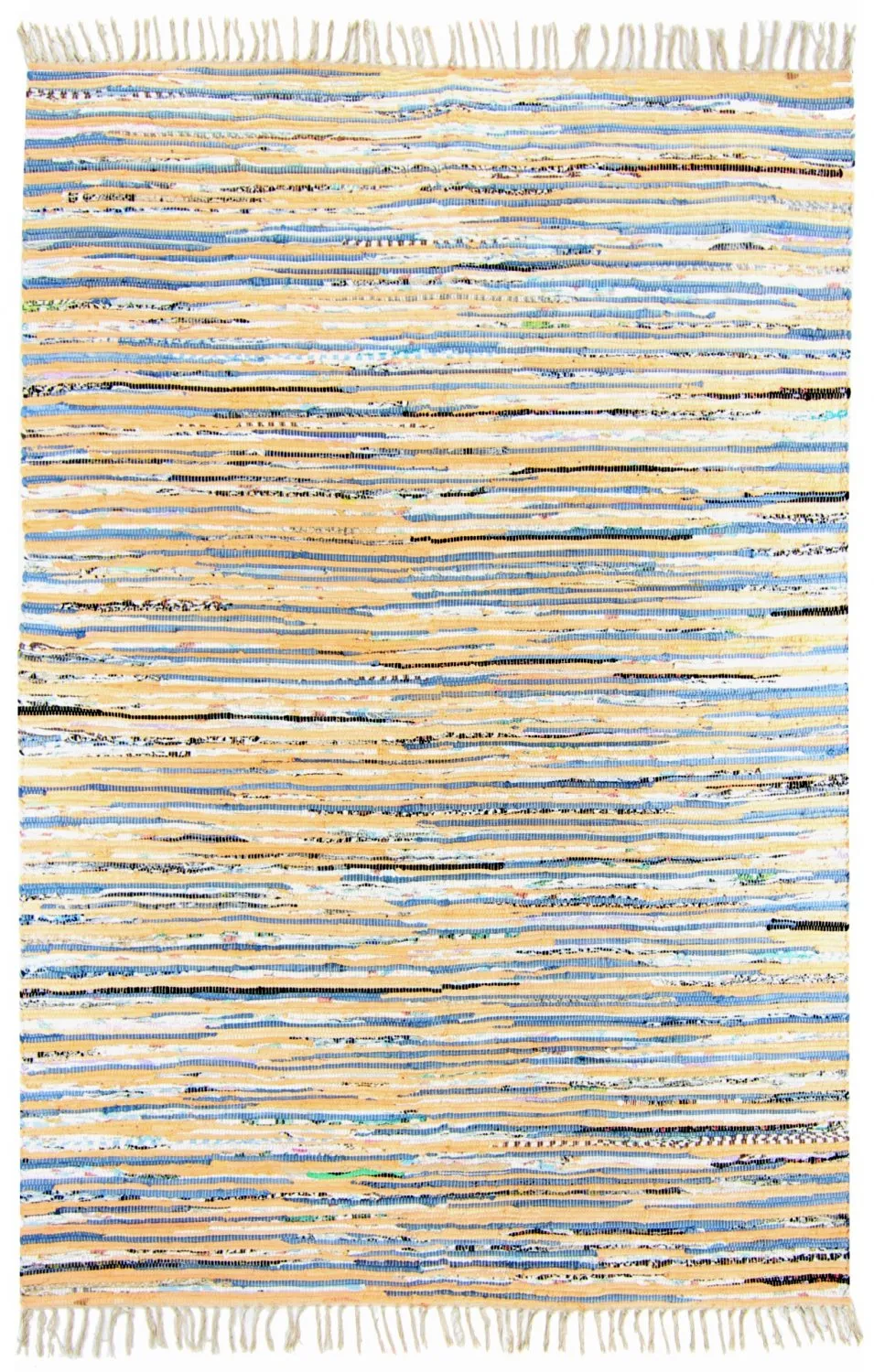 Tapete de retalhos - Delhi (bege/azul)