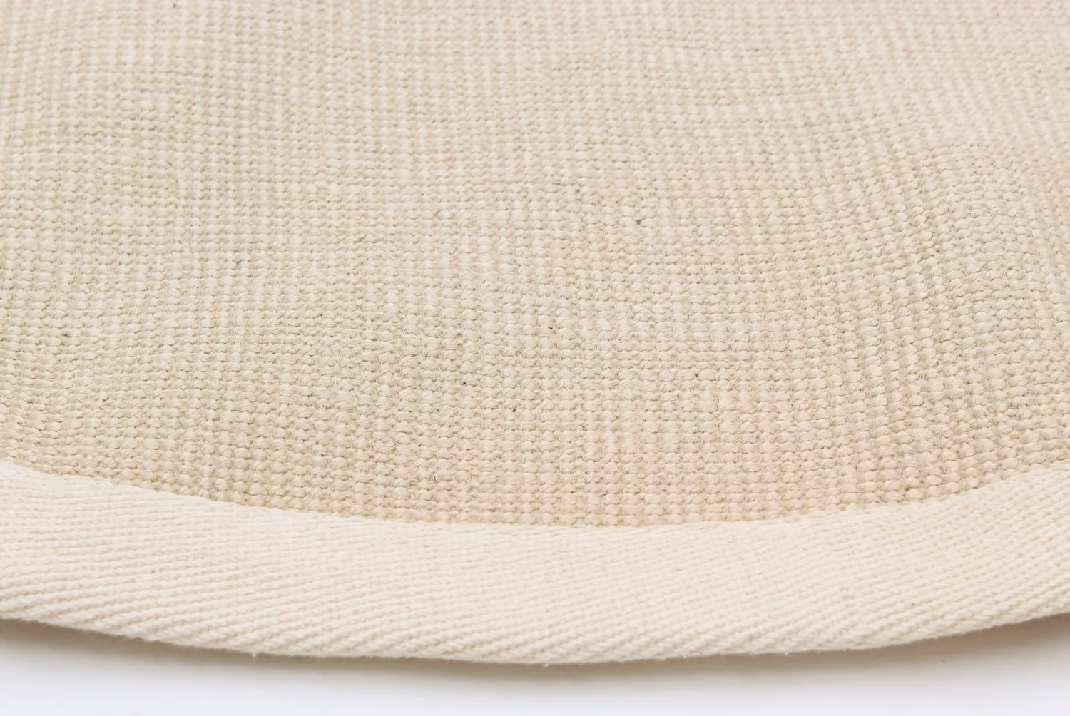 Tapete redondo (sisal) - Agave (marfim)