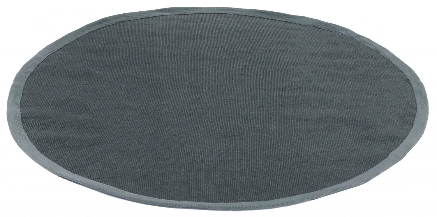 Tapete redondo (sisal) - Agave (cinza escuro)