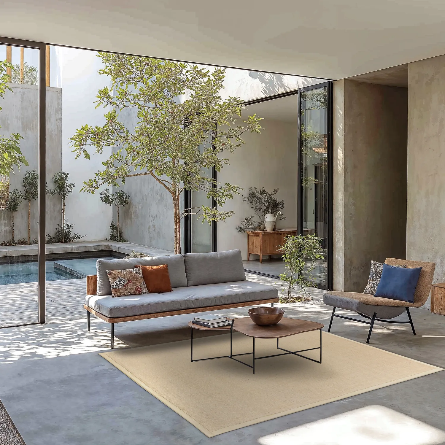 Tapete de sisal - Agave (areia)