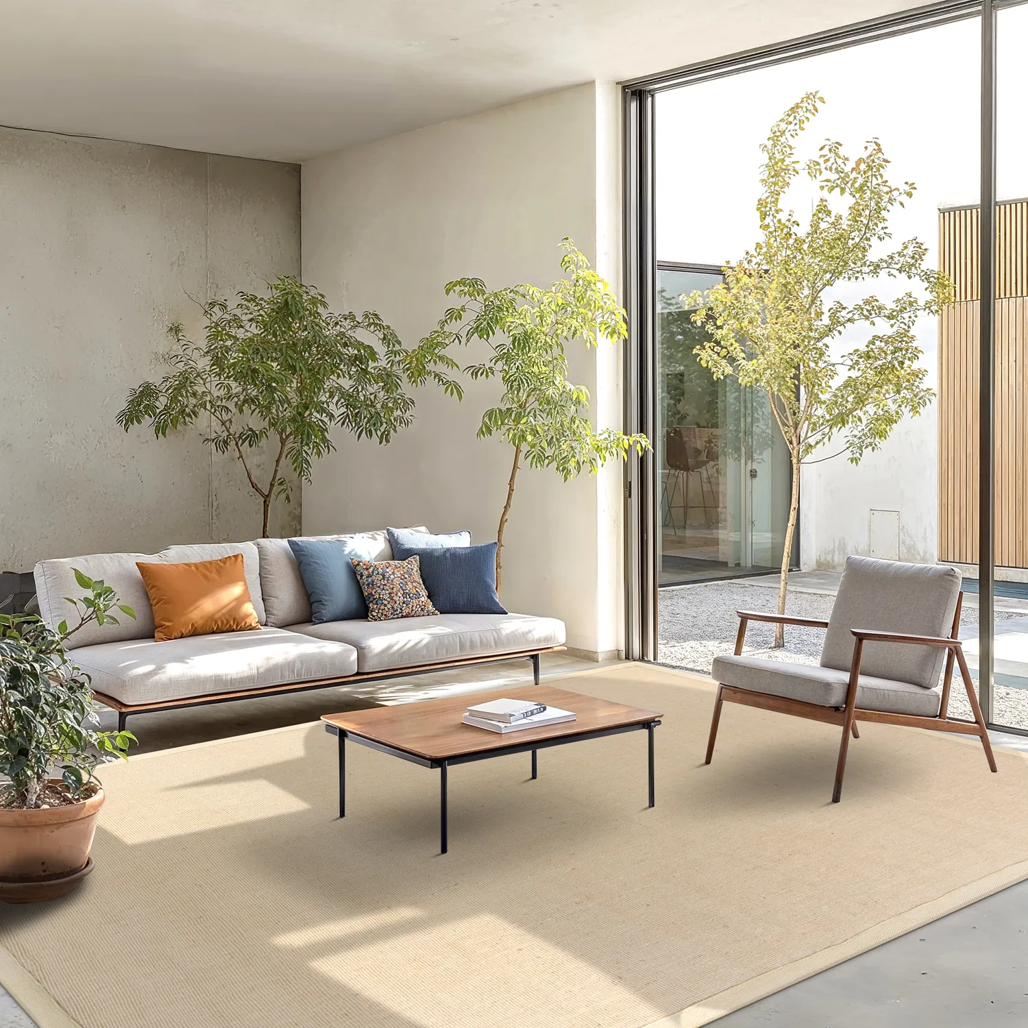 Tapete de sisal - Agave (areia)