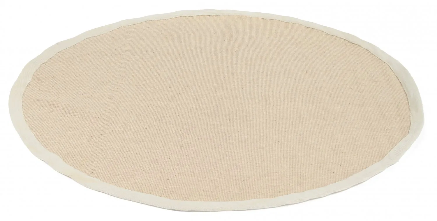 Tapete redondo (sisal) - Agave (bege/cinza)