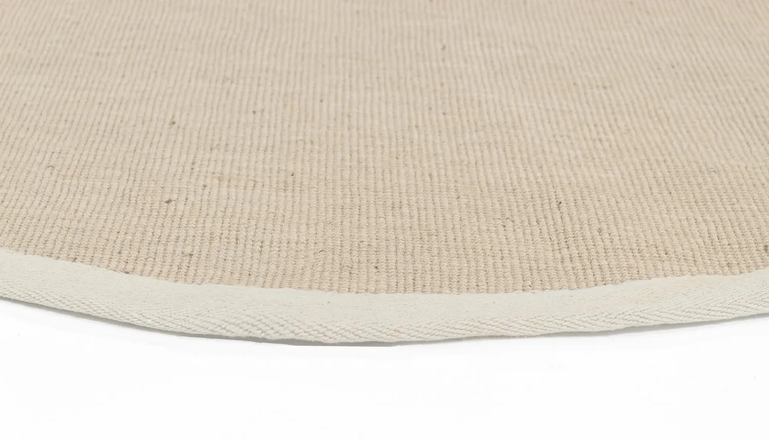 Tapete redondo (sisal) - Agave (bege/cinza)