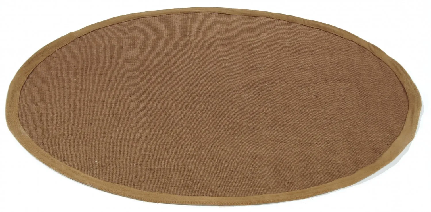 Tapete redondo (sisal) - Agave (marrom)