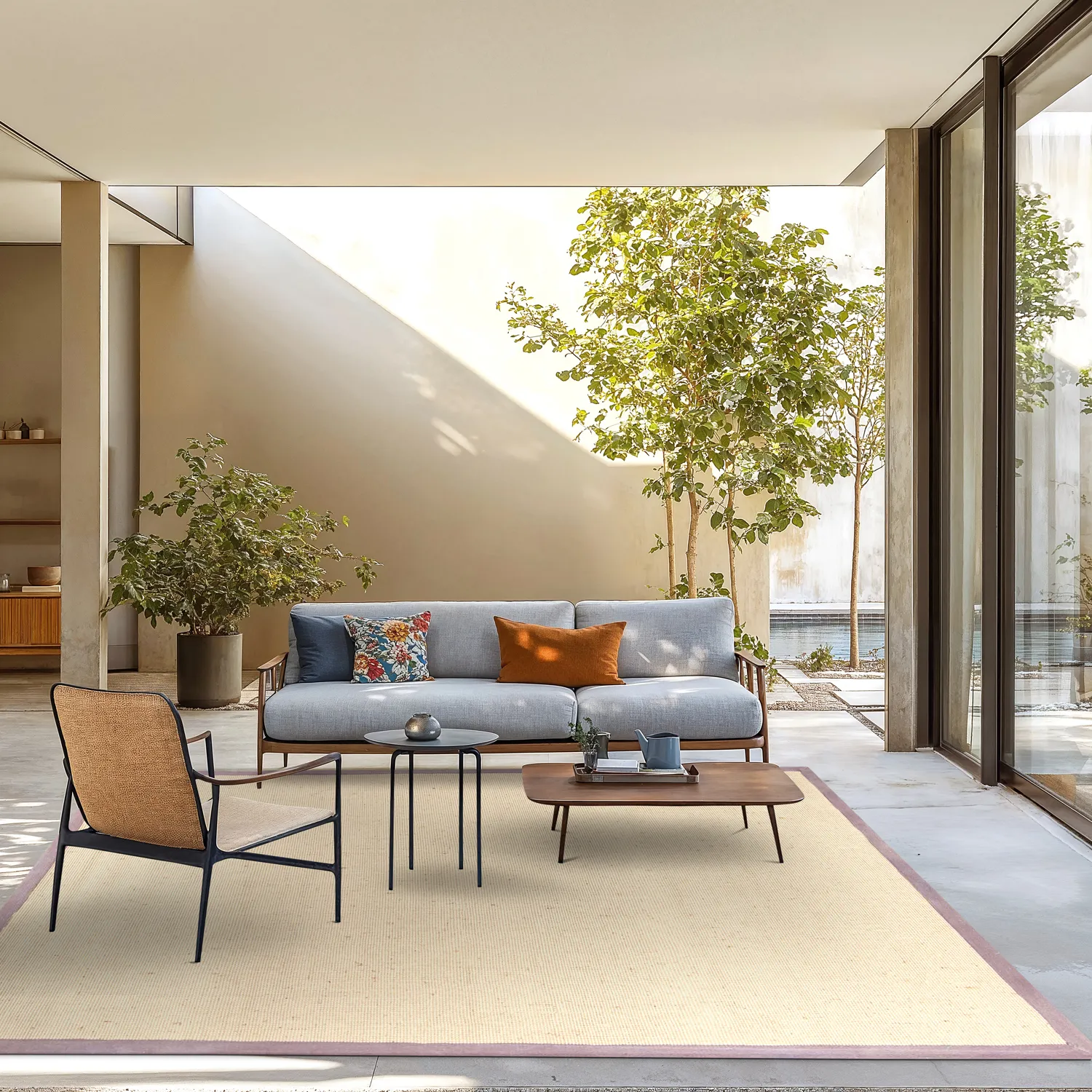 Tapete de sisal - Agave (natural/marrom)