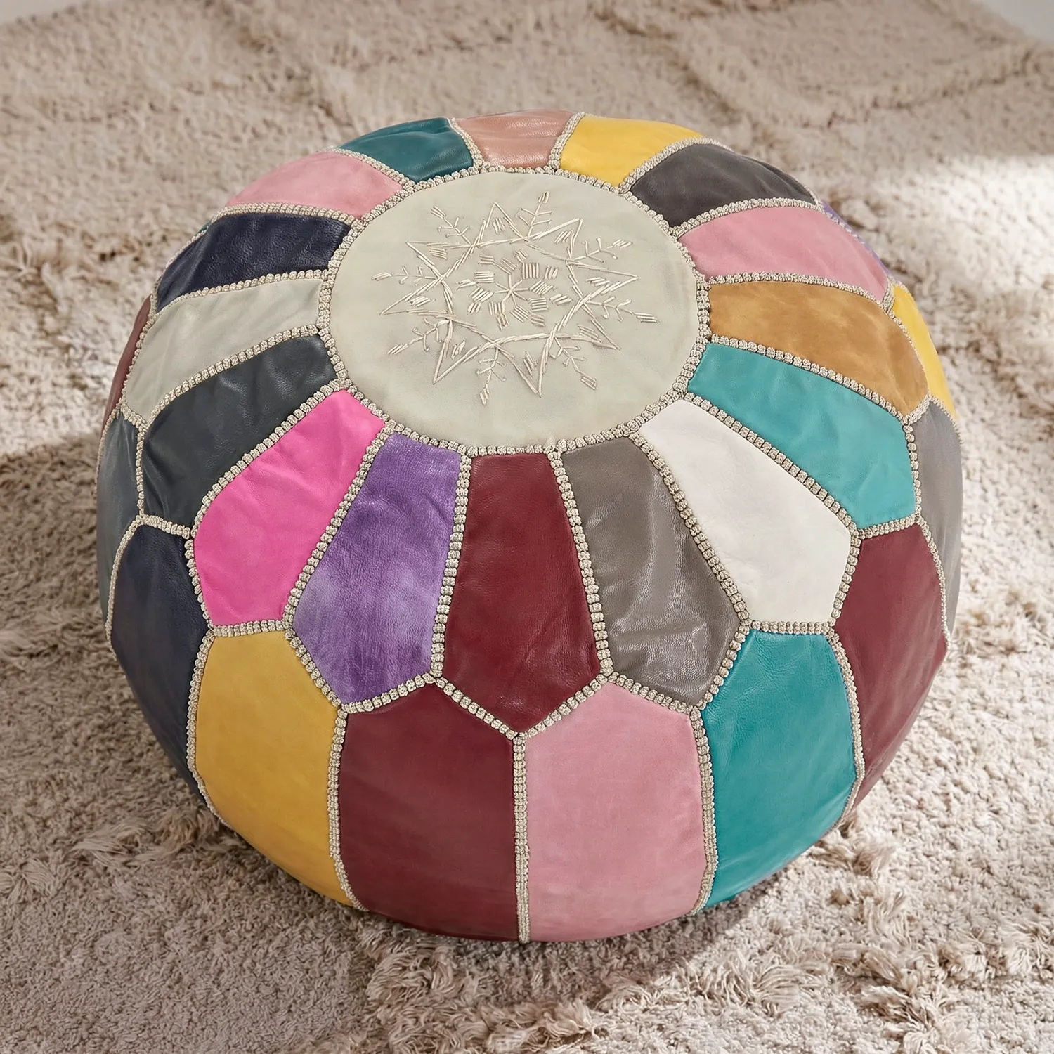 Pufe - Couro Marroquino (multi) 02