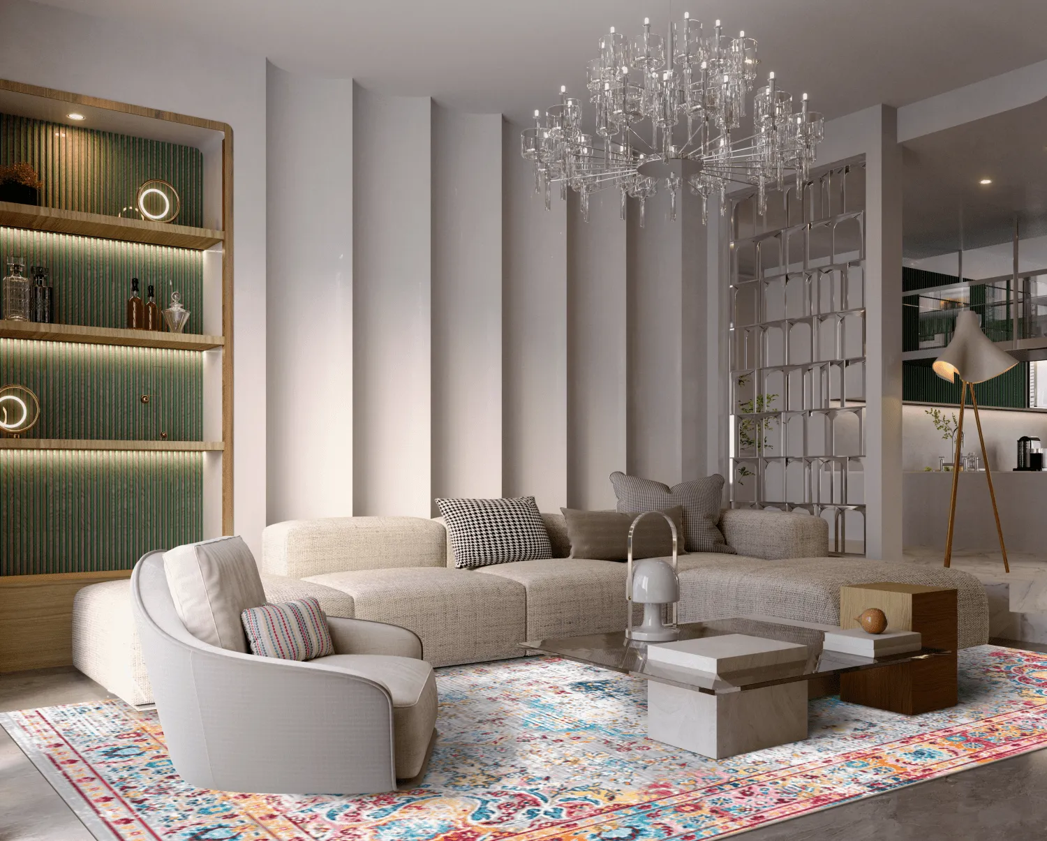 Tapete Wilton - Jedaida (multicolorido)