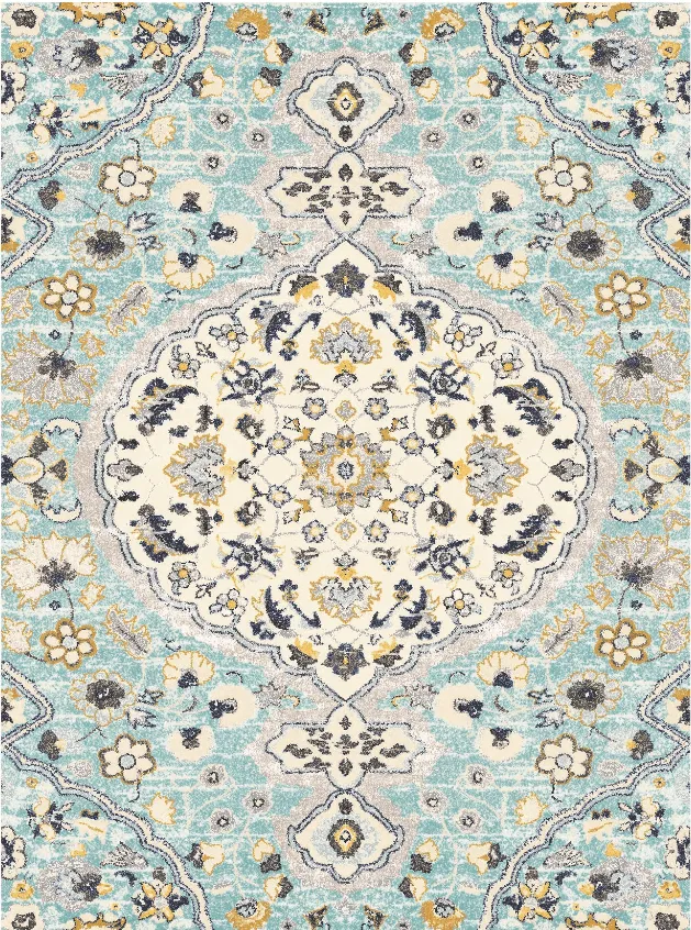 Tapete Wilton - Mojácar (azul)