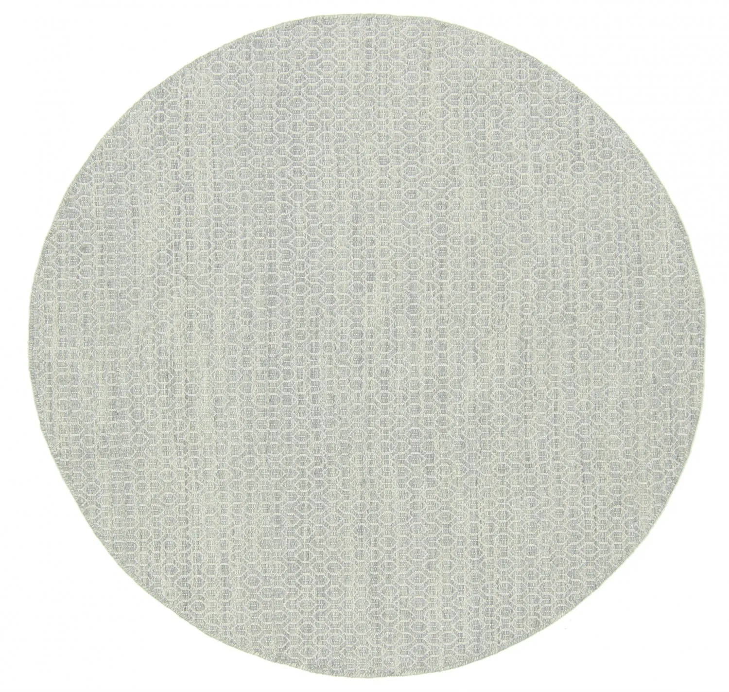 Tapete redondo - Snowshill (cinza/branco)