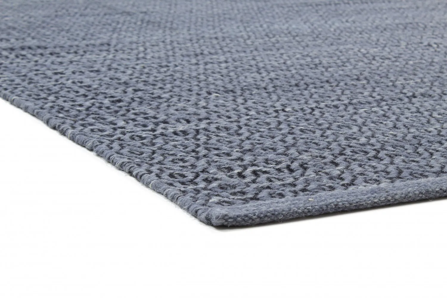 Tapete de lã - Snowshill (azul/preto)