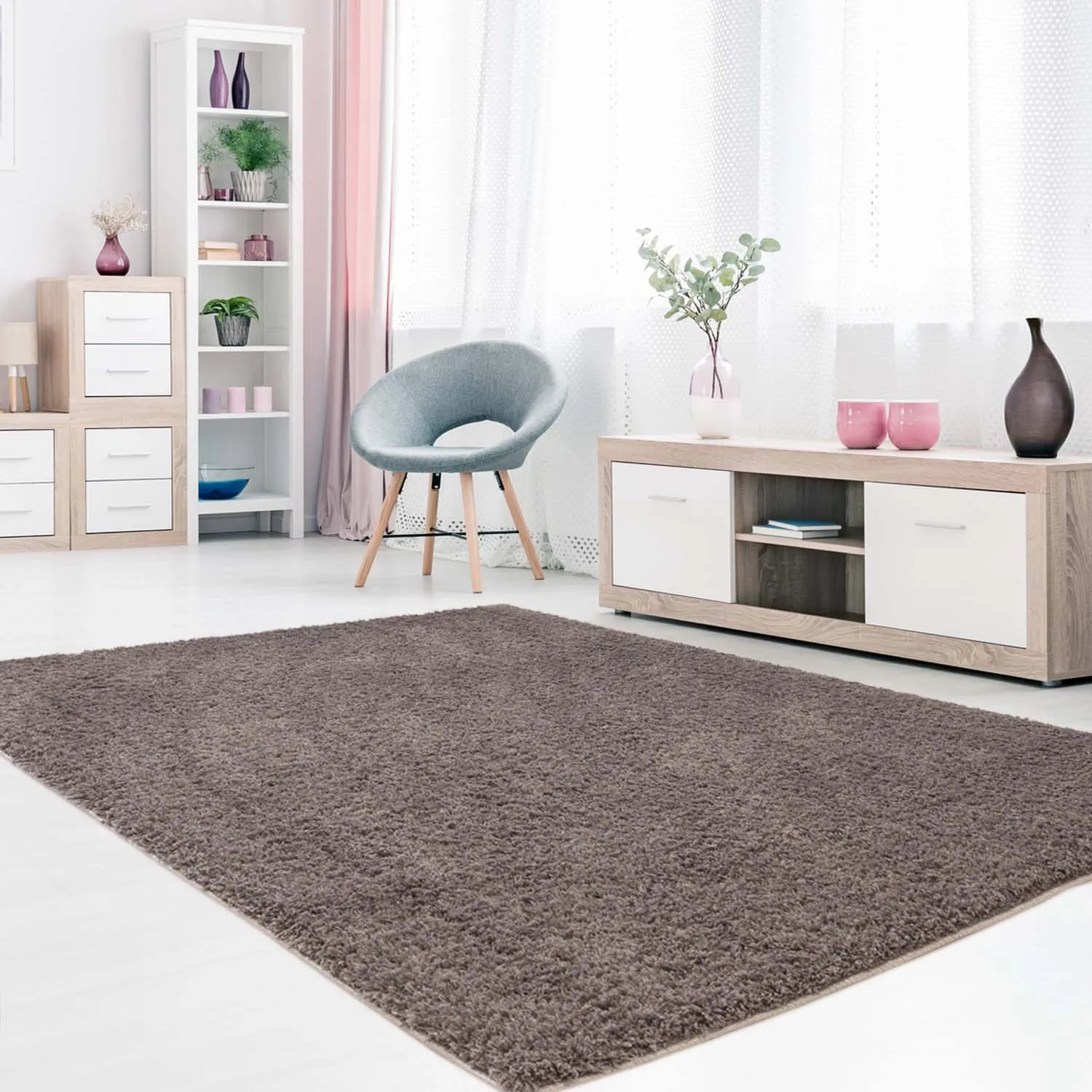 Tapetes felpudos - Soft Shine (marrom)