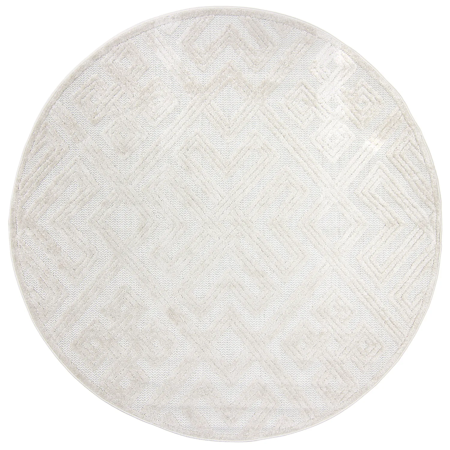 Tapete redondo - Indoor/Outdoor Shirley (cream)