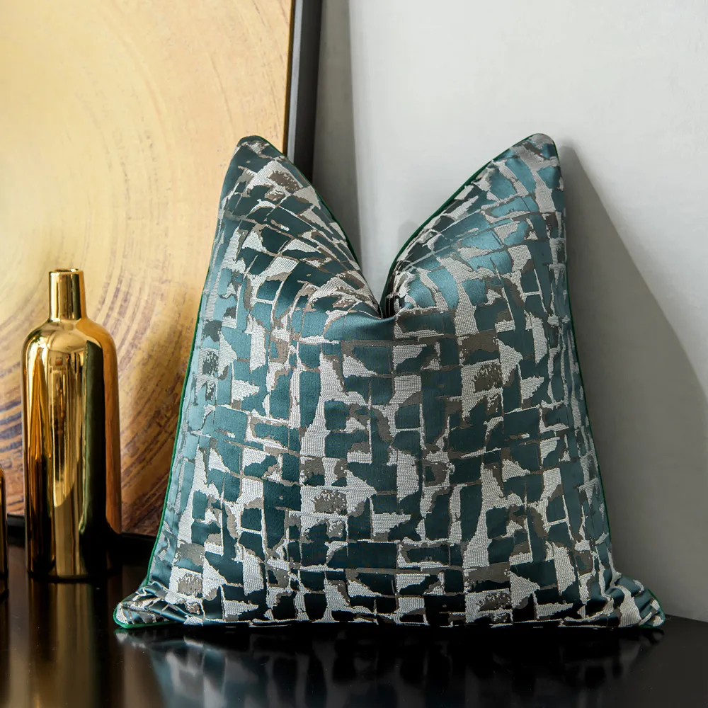 Capa de Almofada - Square Luxury 45 x 45 cm (verde/multi)