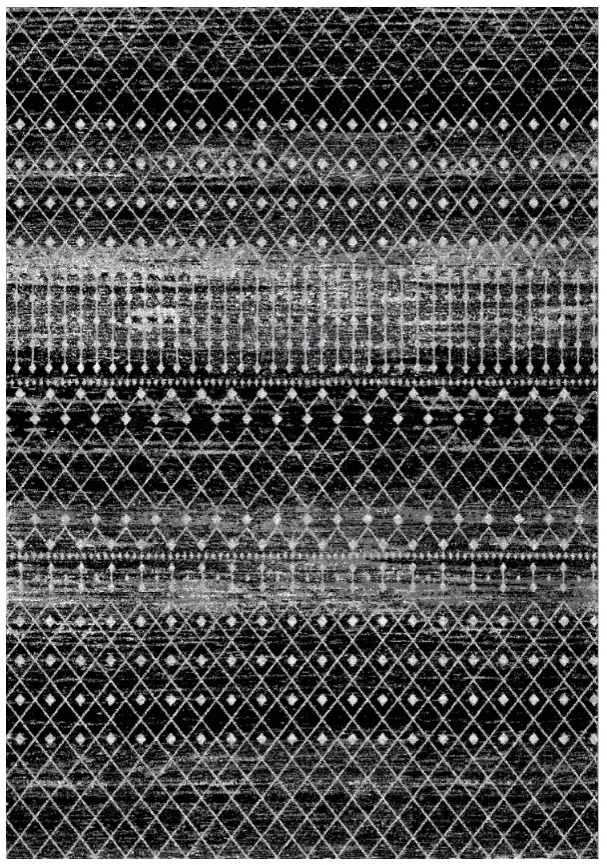 Tapete Wilton - Stella (preto/branco)