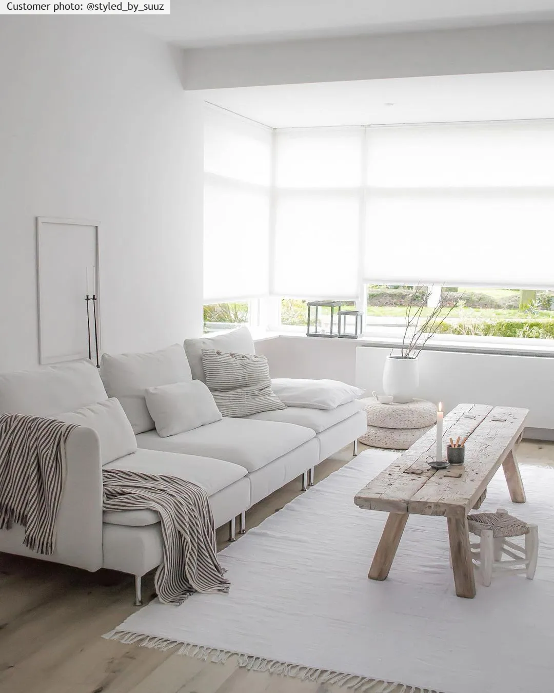 Tapete de retalhos - Silje (branco)