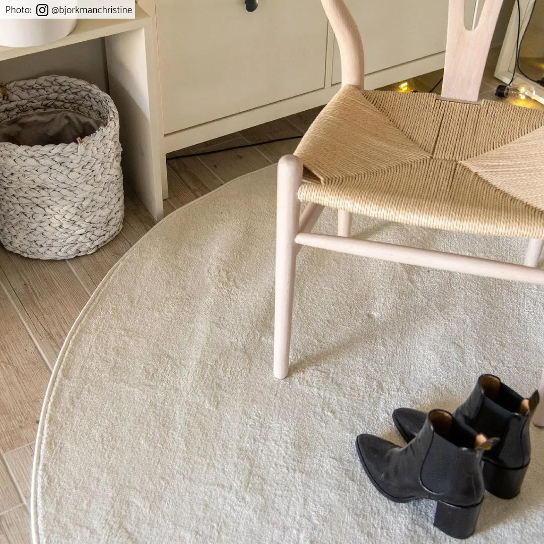 Tapete redondo - Sunayama (branco)