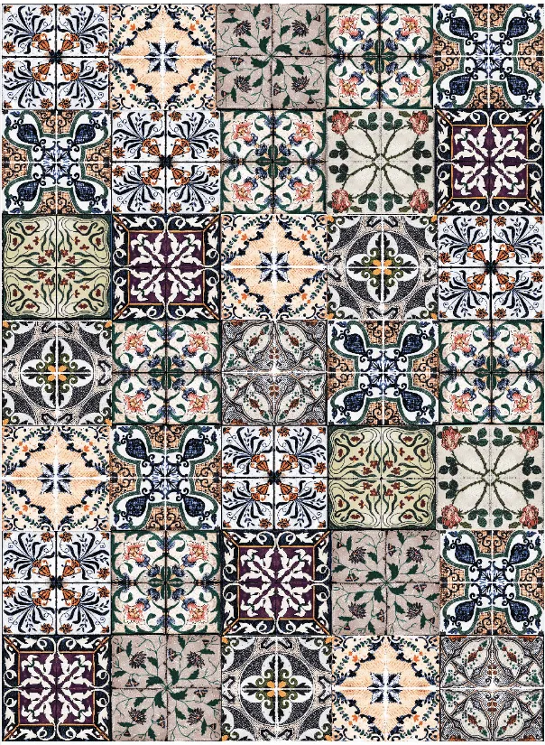 Tapete Wilton - Tierra (multicolorido)