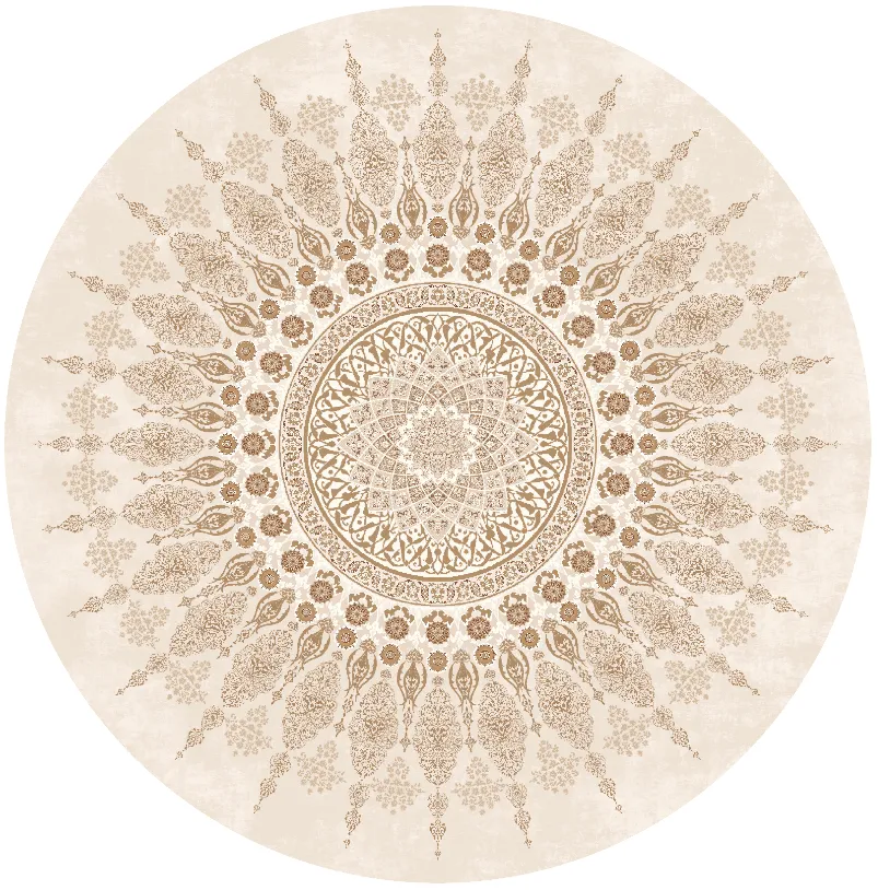 Tapete redondo - Sandrigo (bege)