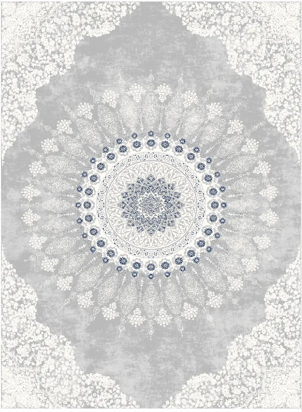Tapete Wilton - Sandrigo (cinza/branco)