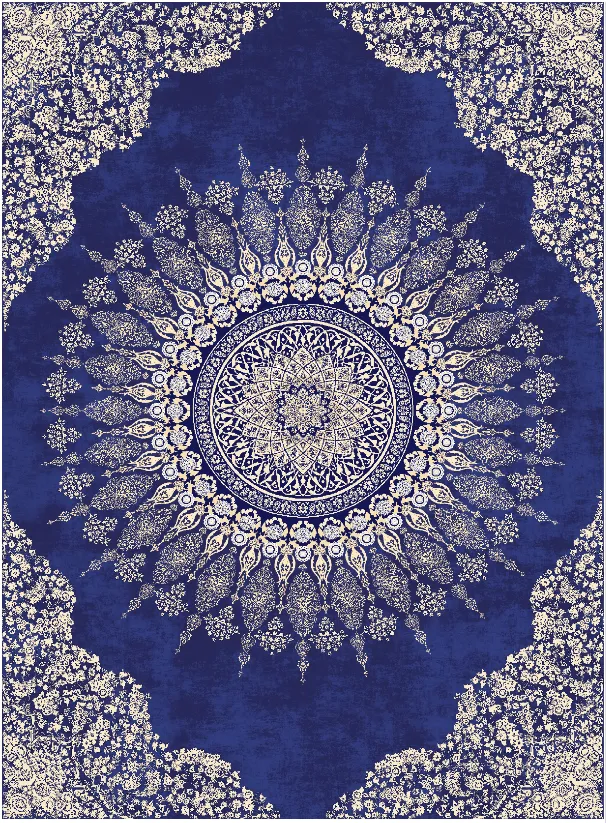 Tapete Wilton - Sandrigo (azul/bege)