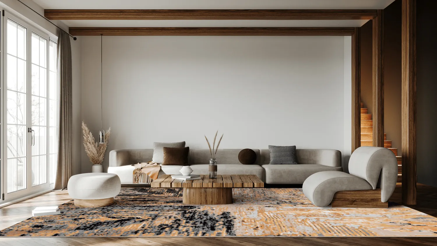 Tapete Wilton - Tizzano (dourado/multicolorido)